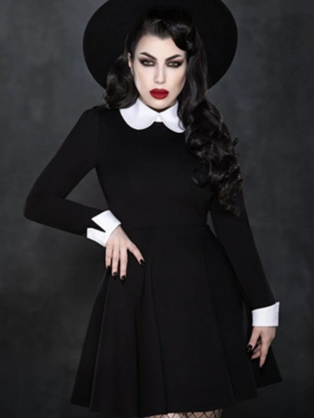 NWT KATAKOMB Wednesday Addams Dress